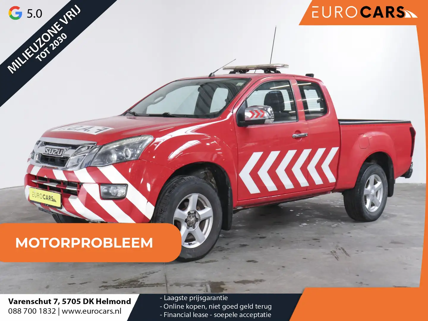 Isuzu D-Max Motor probleem 2.5 Extended Cab Automaat 4x4 Airco Roşu - 1