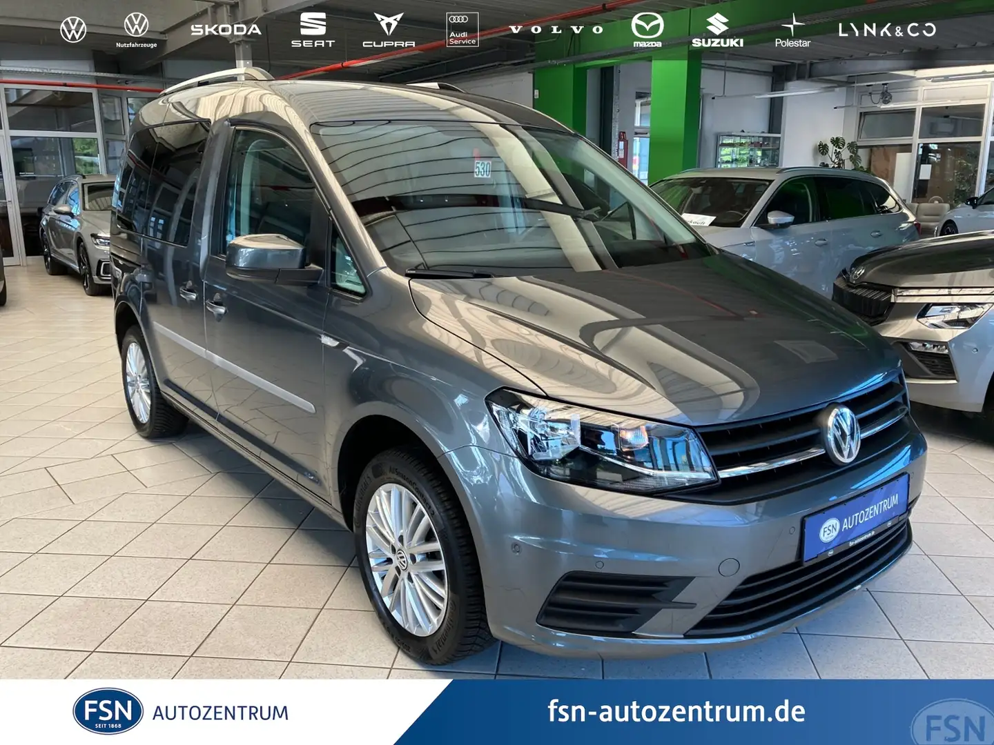 Volkswagen Caddy 1.4 TGI Trendline NAVI SHZG RFK PARKASSIST Grau - 1