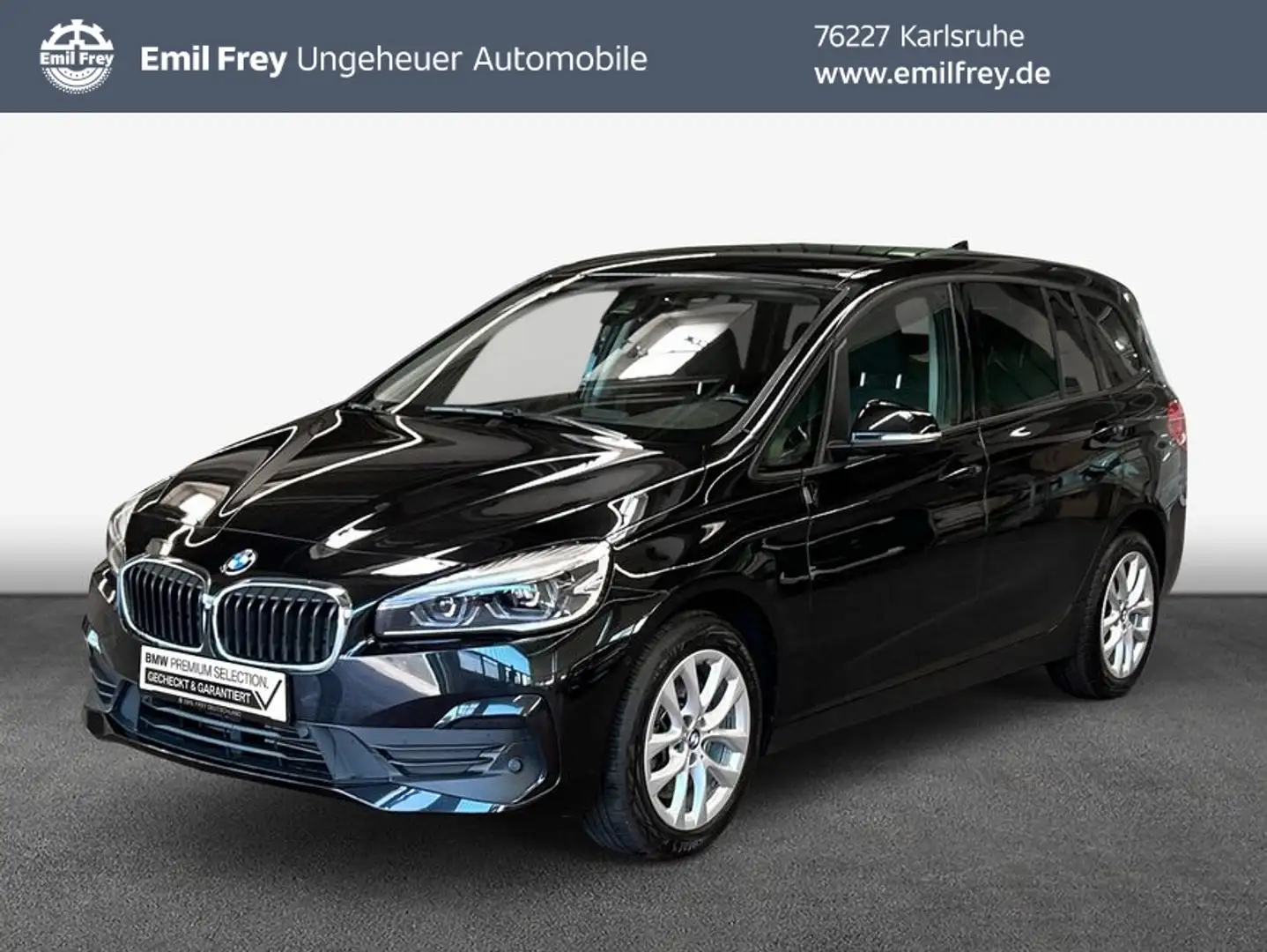 BMW 218 218d Gran Tourer Aut. Advantage,AHK,SHZ,PDC,LED Чёрный - 1