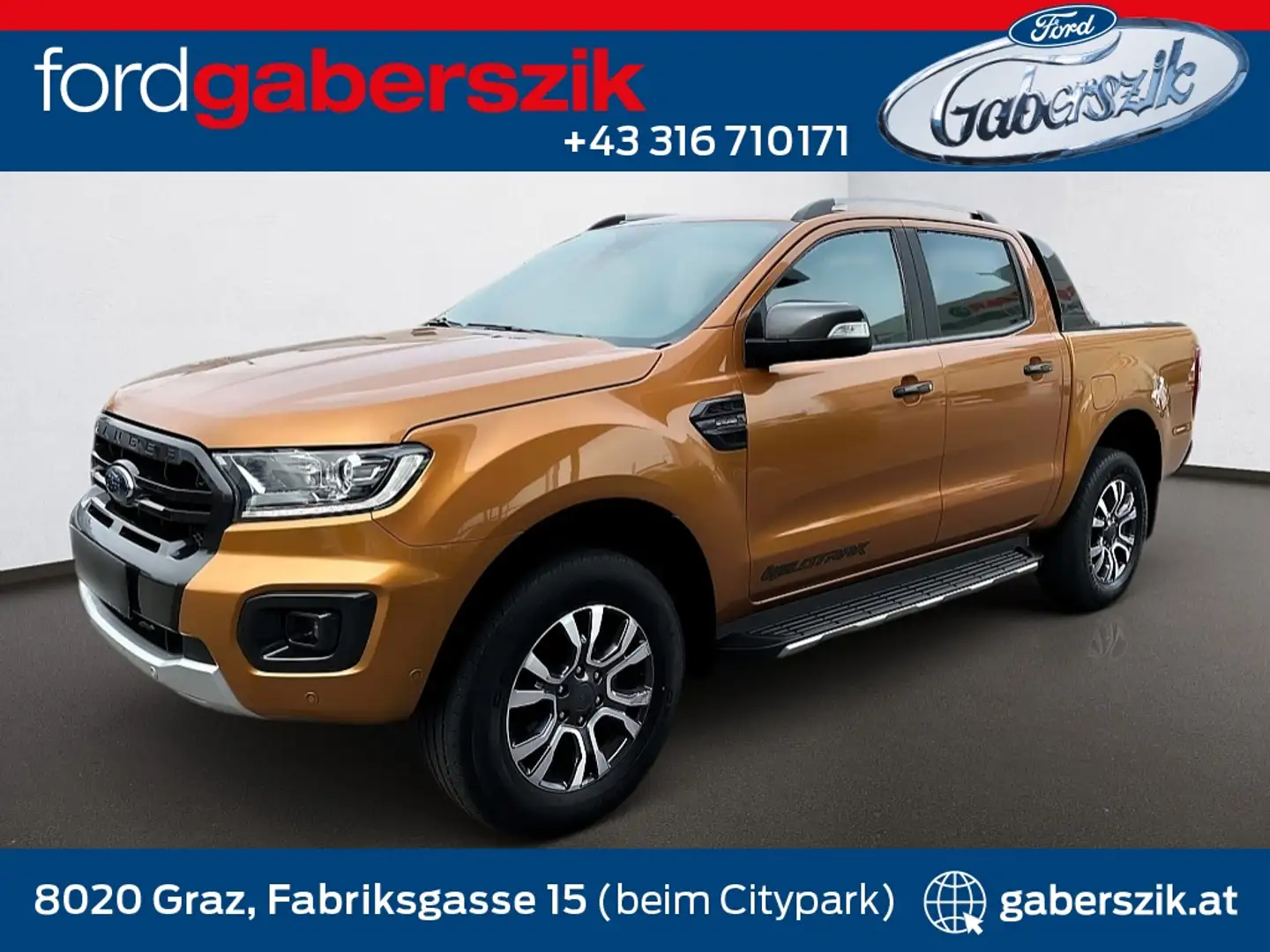 Ford Ranger Wildtrak 4x4 2,0 Aut. *MIT SCHNEESCHILD* Orange - 1