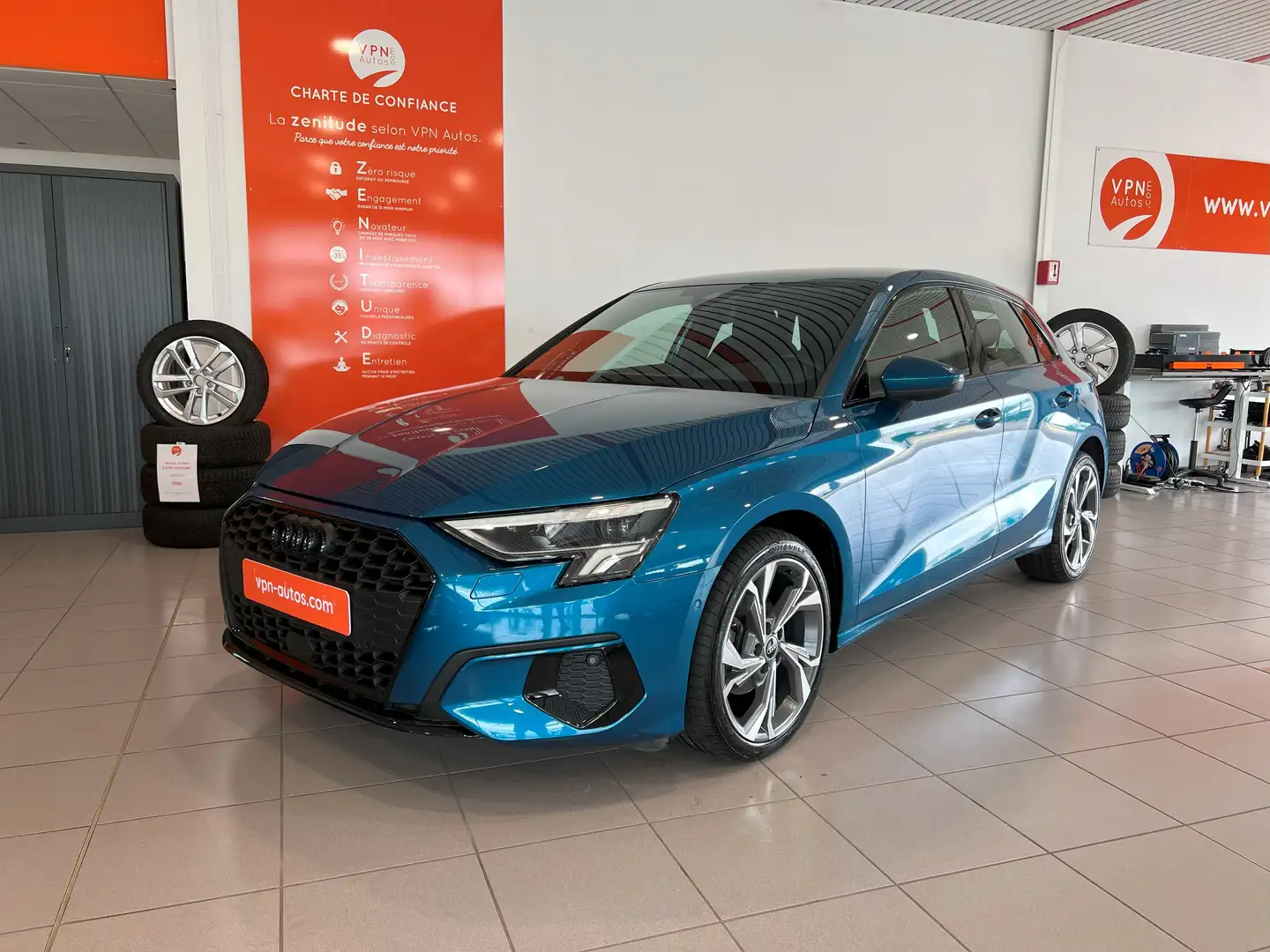 Audi A3 30 TFSI Mild Hybrid 110 S tronic 7 Design Bleu - 1
