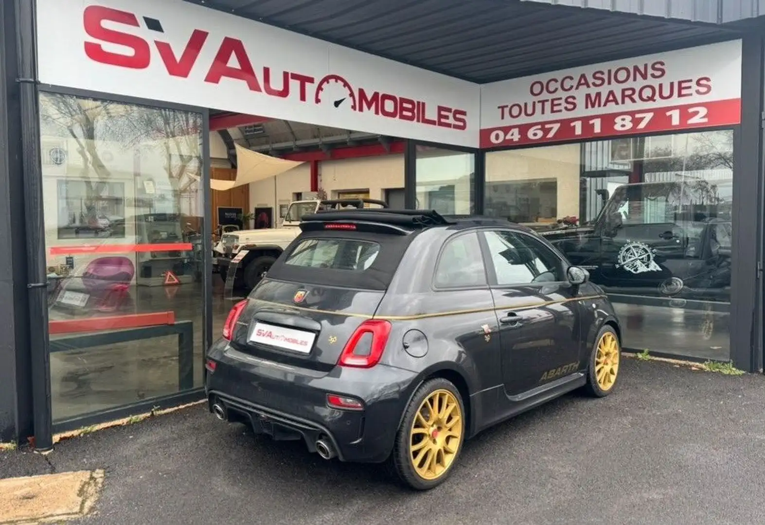 Abarth 500 1.4 Turbo T-Jet 165ch 595 Scorpioneoro Schwarz - 2