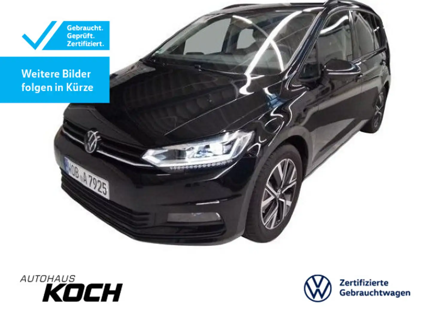 Volkswagen Touran 2.0TDI Highline DSG 7-Sitzer AHK LED Navi Schwarz - 1