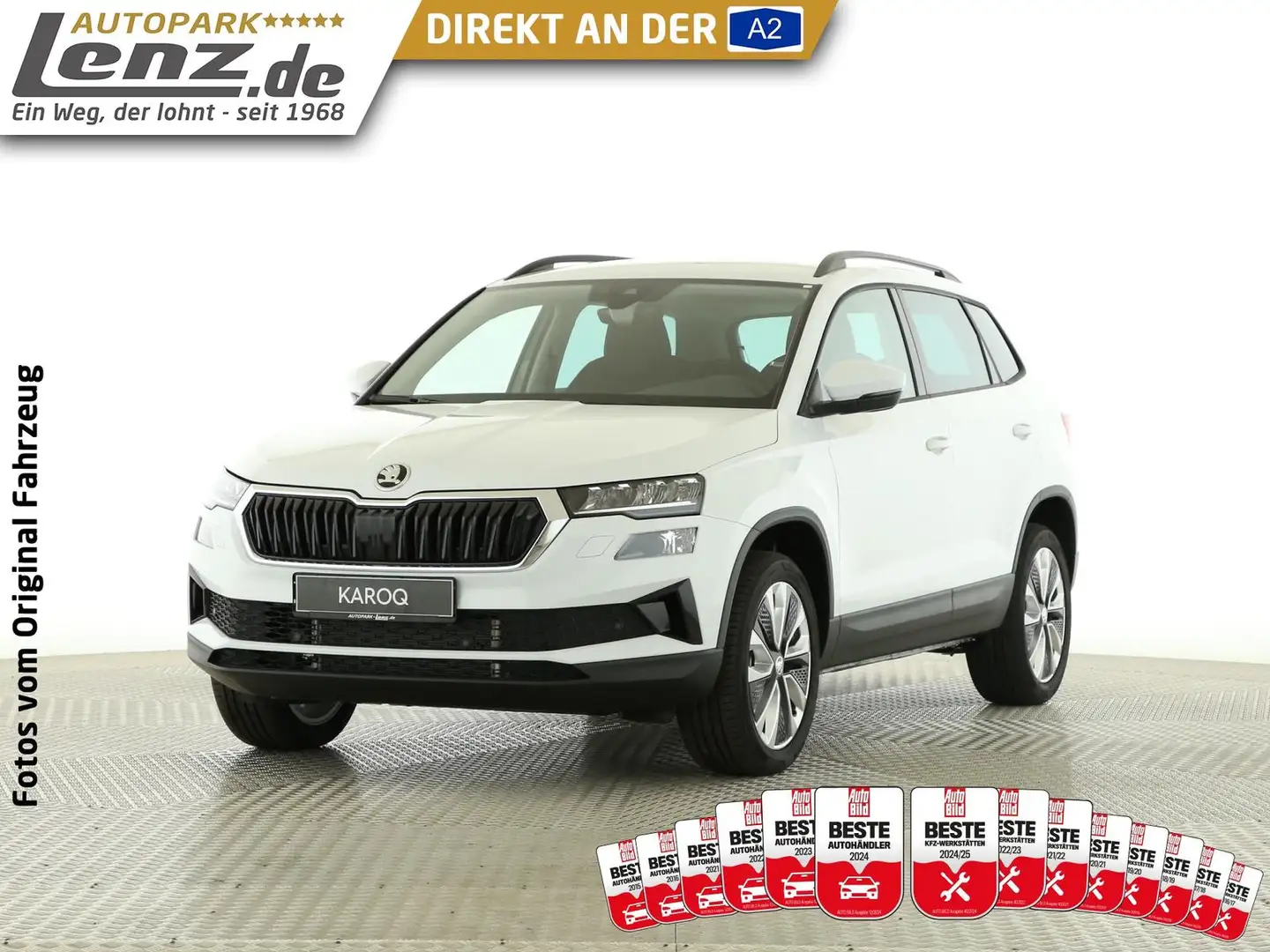 Skoda Karoq Selection   LED Navi AHK ACC SHZ Smartlink Weiß - 1