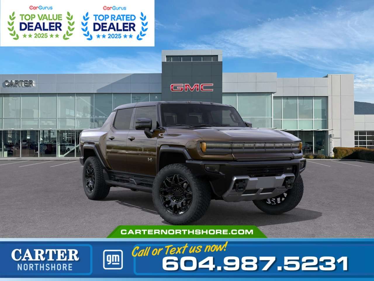 Brown 2026 GMC Hummer EV Pickup Pickup Truck All-Wheel Drive 1-Speed Automatic