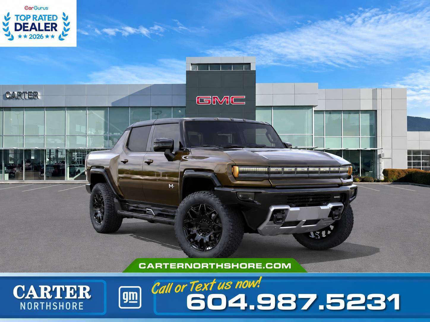 Brown 2026 GMC Hummer EV Pickup Pickup Truck All-Wheel Drive 1-Speed Automatic