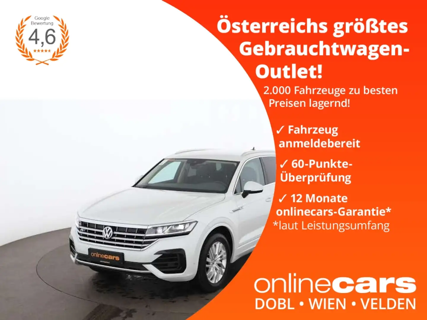 Volkswagen Touareg 3.0 V6 TDI 4Motion Atmosphere LED AHK Weiß - 1