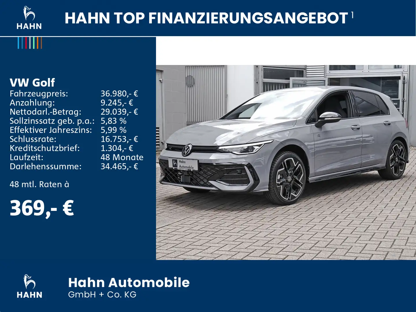 Volkswagen Golf R-Line Black Style1,5 l eTSI OPF 110 kW DSG Grijs - 2