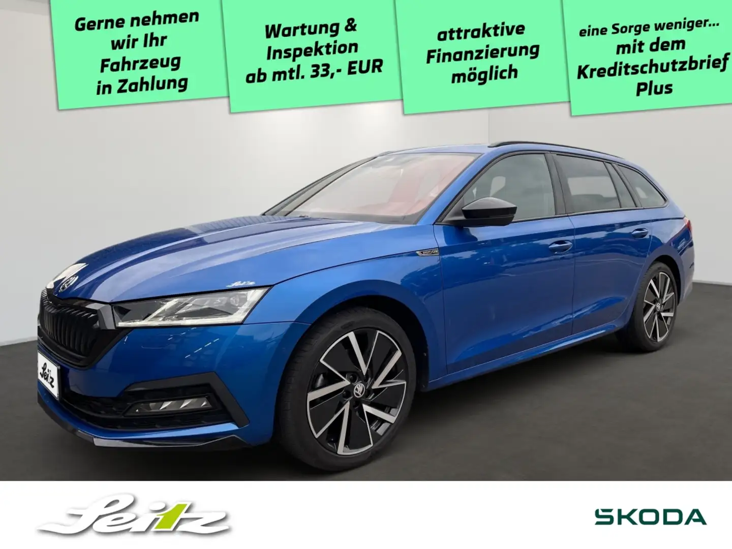 Skoda Octavia Combi 2.0 TSI 4x4 Sportline *HEAD-UP*PANO*MATRIX* Blau - 1