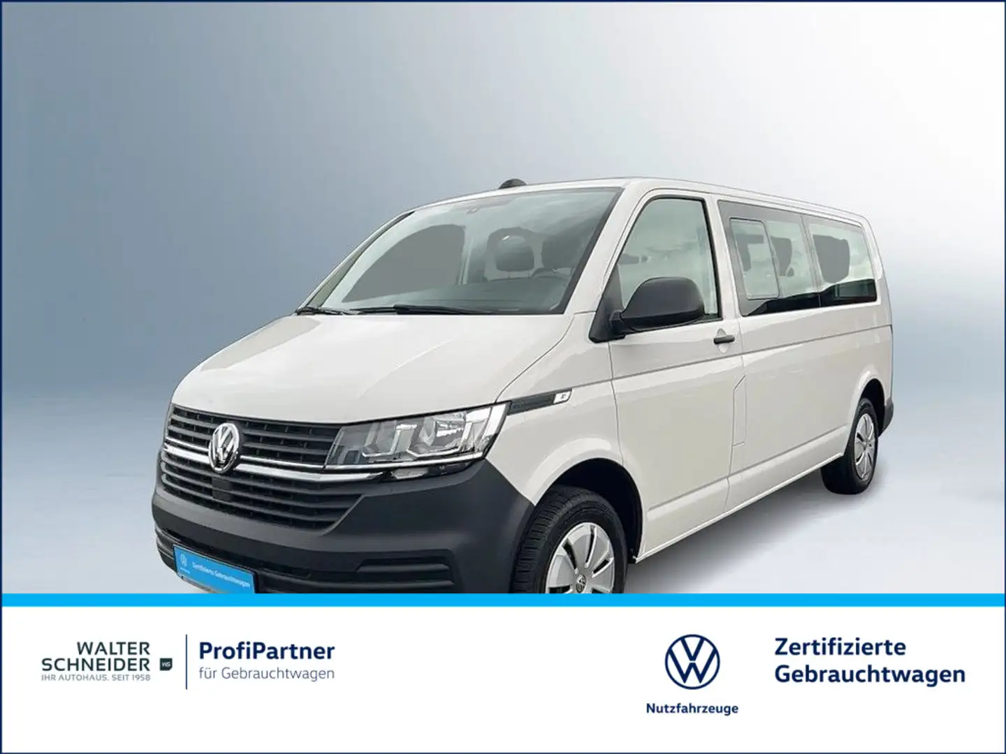 Volkswagen T6.1 Kombi 2.0 TDI LR 9-Sitze Navi AHK Weiß - 1