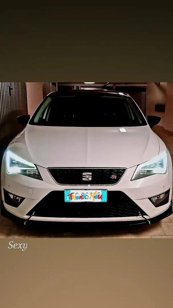 SEAT Leon 2000 tdi 184cv fr black edition Bianco - 2