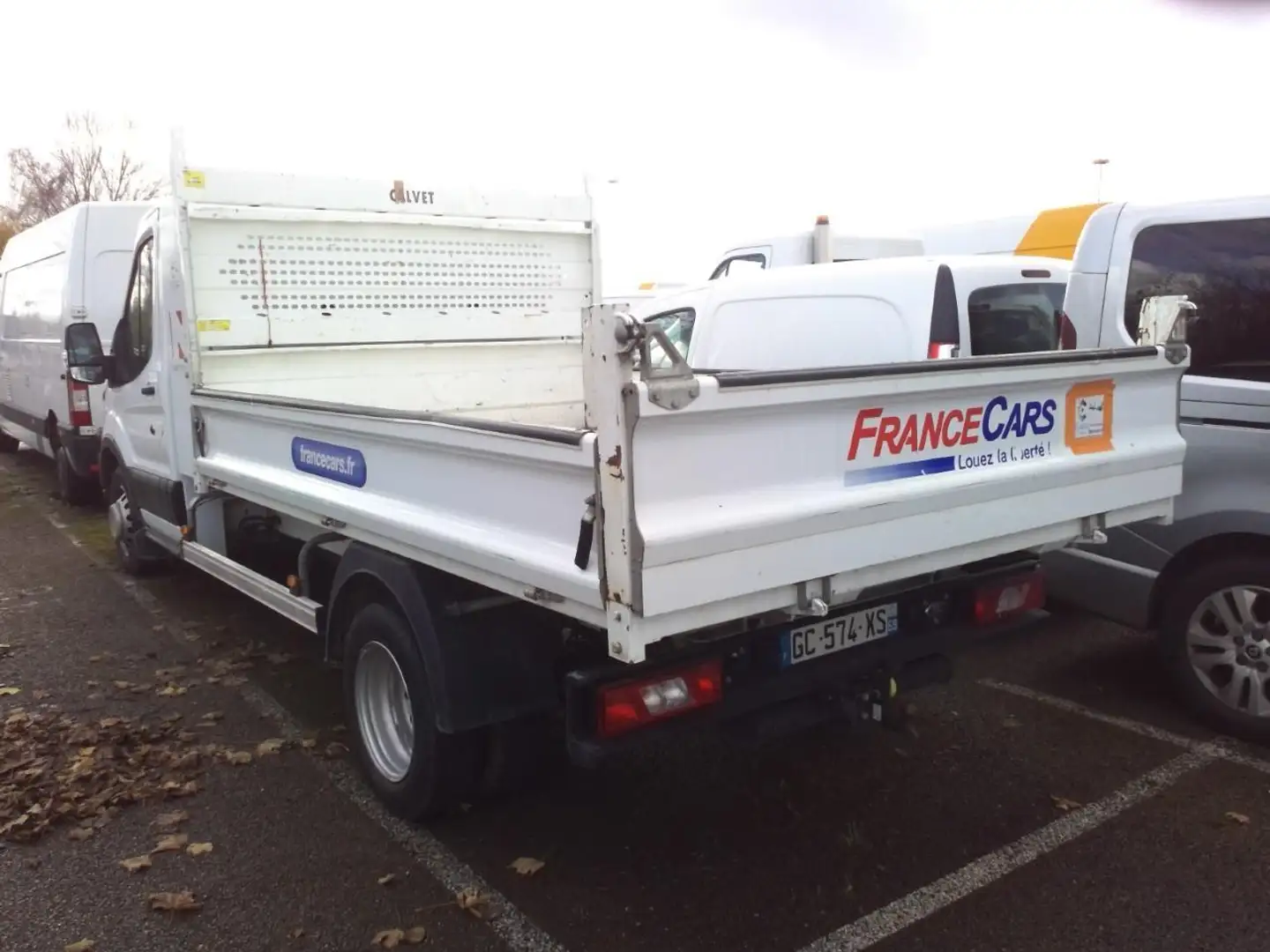 Ford Transit 350 L3 2.0 EcoBlue 170 Propulsion Benne Coffre RJ Blanc - 2