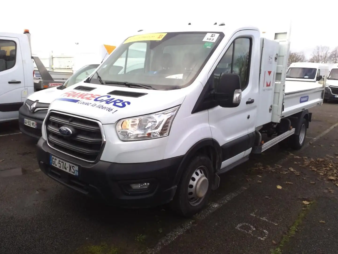 Ford Transit 350 L3 2.0 EcoBlue 170 Propulsion Benne Coffre RJ Blanc - 1