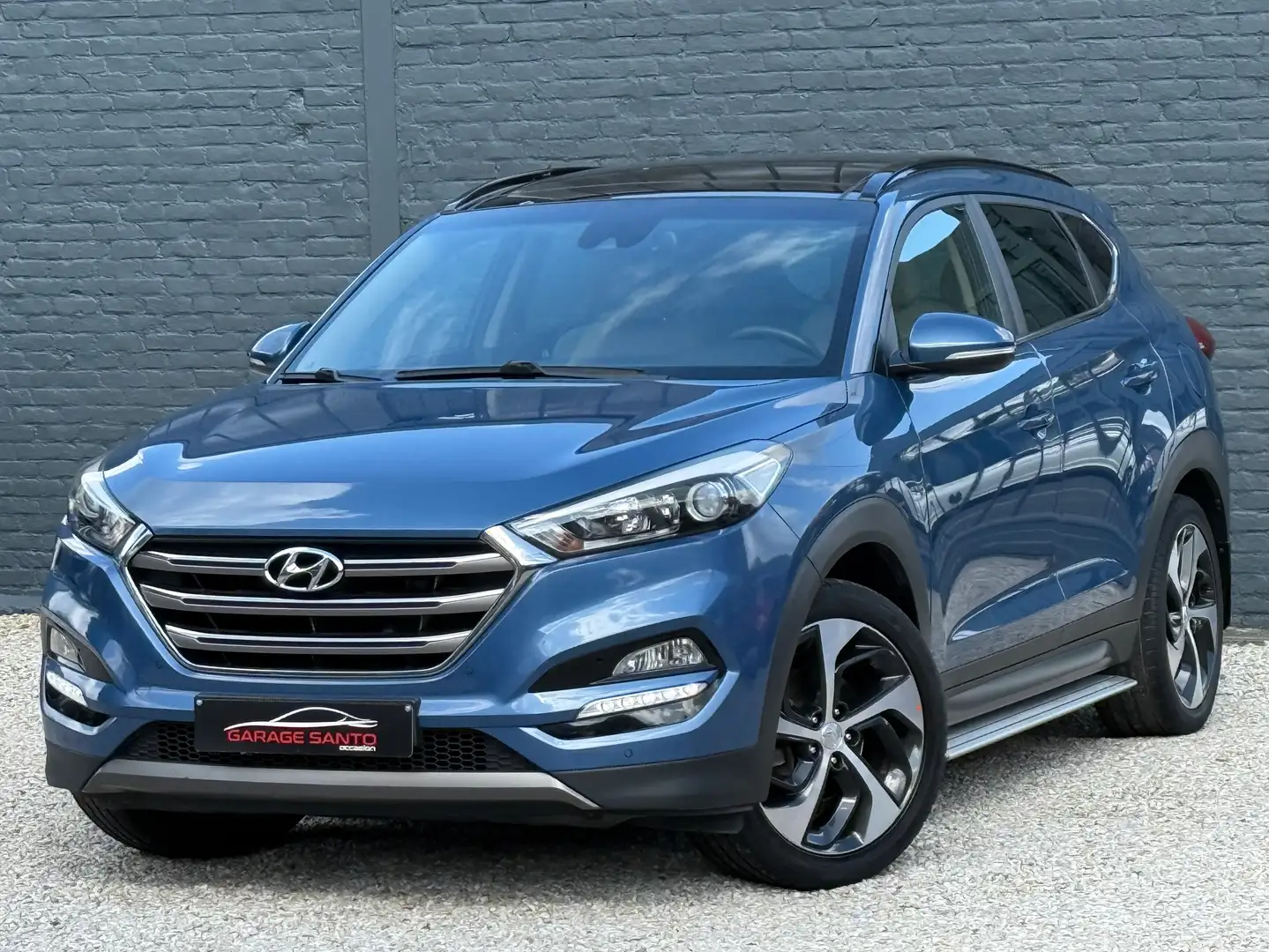 Hyundai TUCSON Tucson 1.7 CRDi 2WD Style /Navi/Pano/Cuir/ProAuto/ Bleu - 1