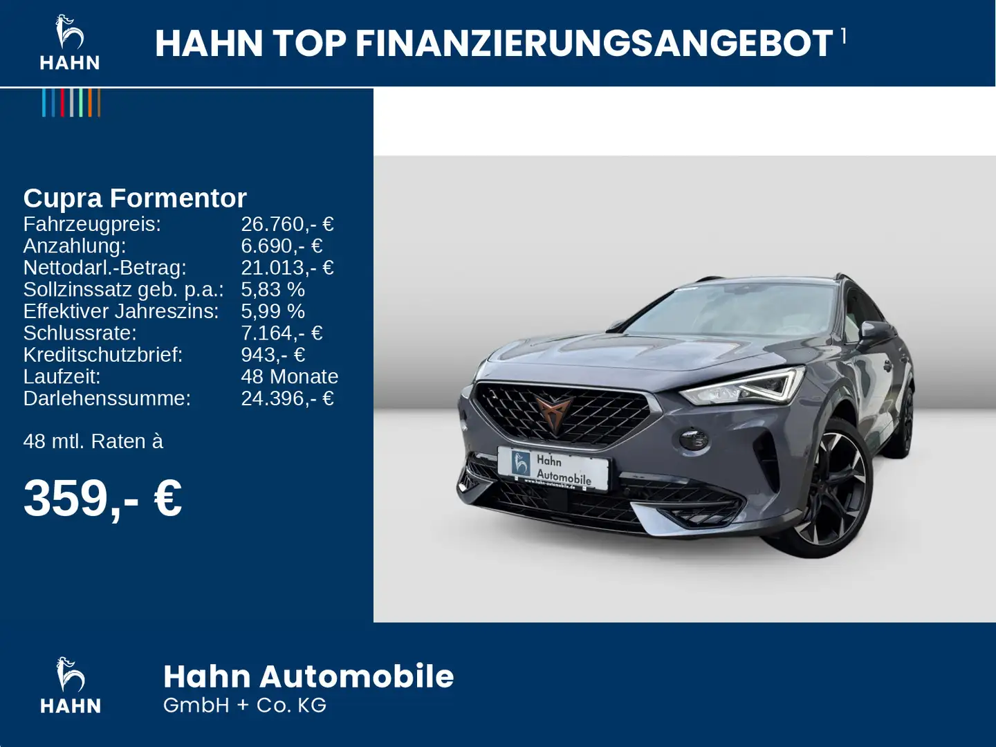 CUPRA Formentor VZ 1.4TSI DSG ACC CAM NAVI SPORTSITZ Grijs - 2