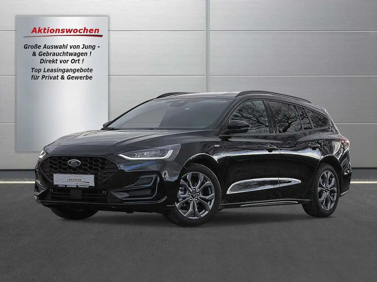 Ford Focus Turnier 1.0 EcoBoost ST Line  //Navi/Winterpaket / Schwarz - 2