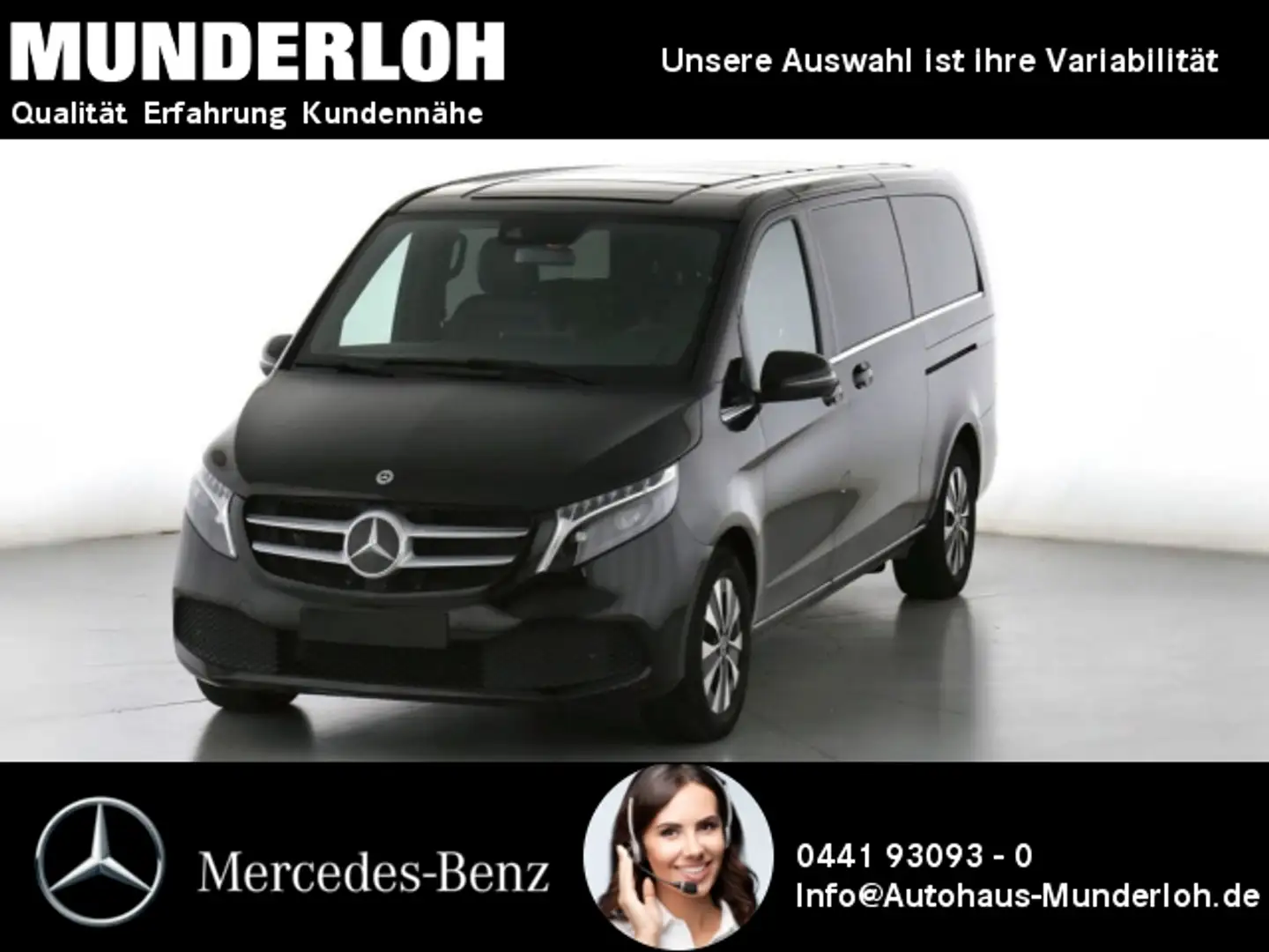 Mercedes-Benz V 300 d 4MATIC AVANTGARDE Extralang el. ST Schwarz - 1