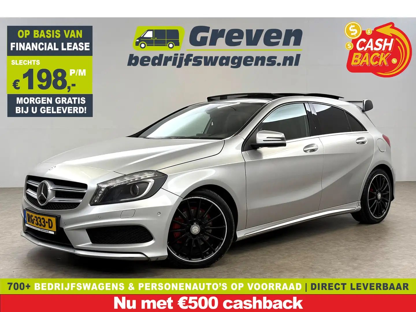 Mercedes-Benz A 180 CDI | Pano | LED | Spoiler | Airco | Navi | Parkee Zilver - 1