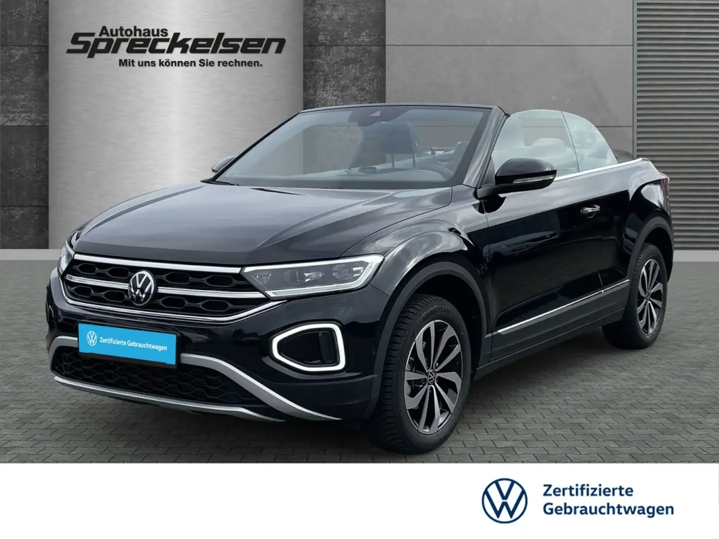 Volkswagen T-Roc Cabriolet 1.0 TSI Style++AHK++Klma++Sitzheizung++ Negro - 1