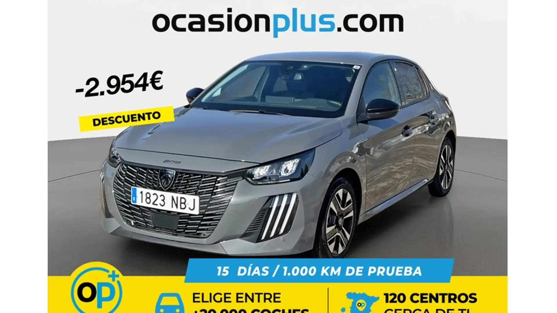 Peugeot 208 1.2 Puretech S&S Allure 100 Grau - 1