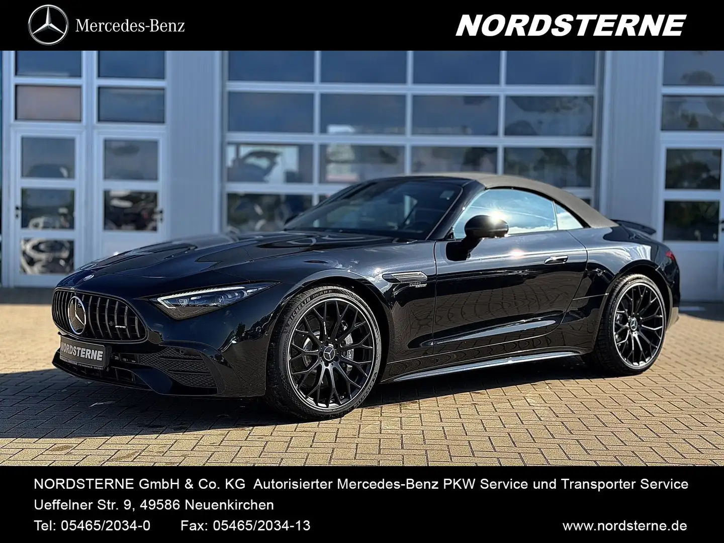 Mercedes-Benz SL 43 AMG Mercedes-AMG SL 43 PREMIUM+DISTR.+NIGHT+360°+MEM Schwarz - 1