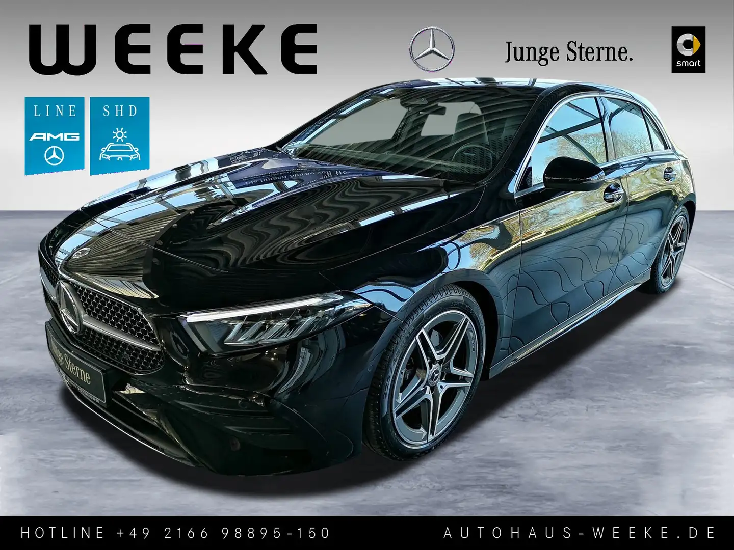 Mercedes-Benz A 200 AMG ADVANCED+Panorama-SD+KAMERA+SP-INTEGR. Noir - 1