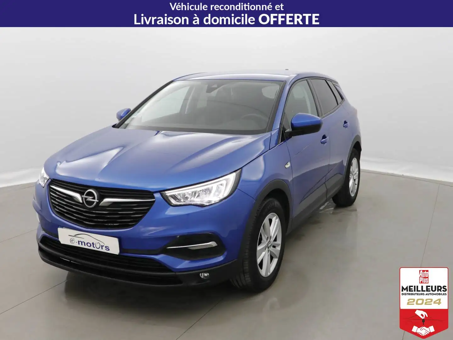 Opel Grandland X 1.2 Turbo 130 BVA8 Edition +GPS +PDC AR/AV Bleu - 1