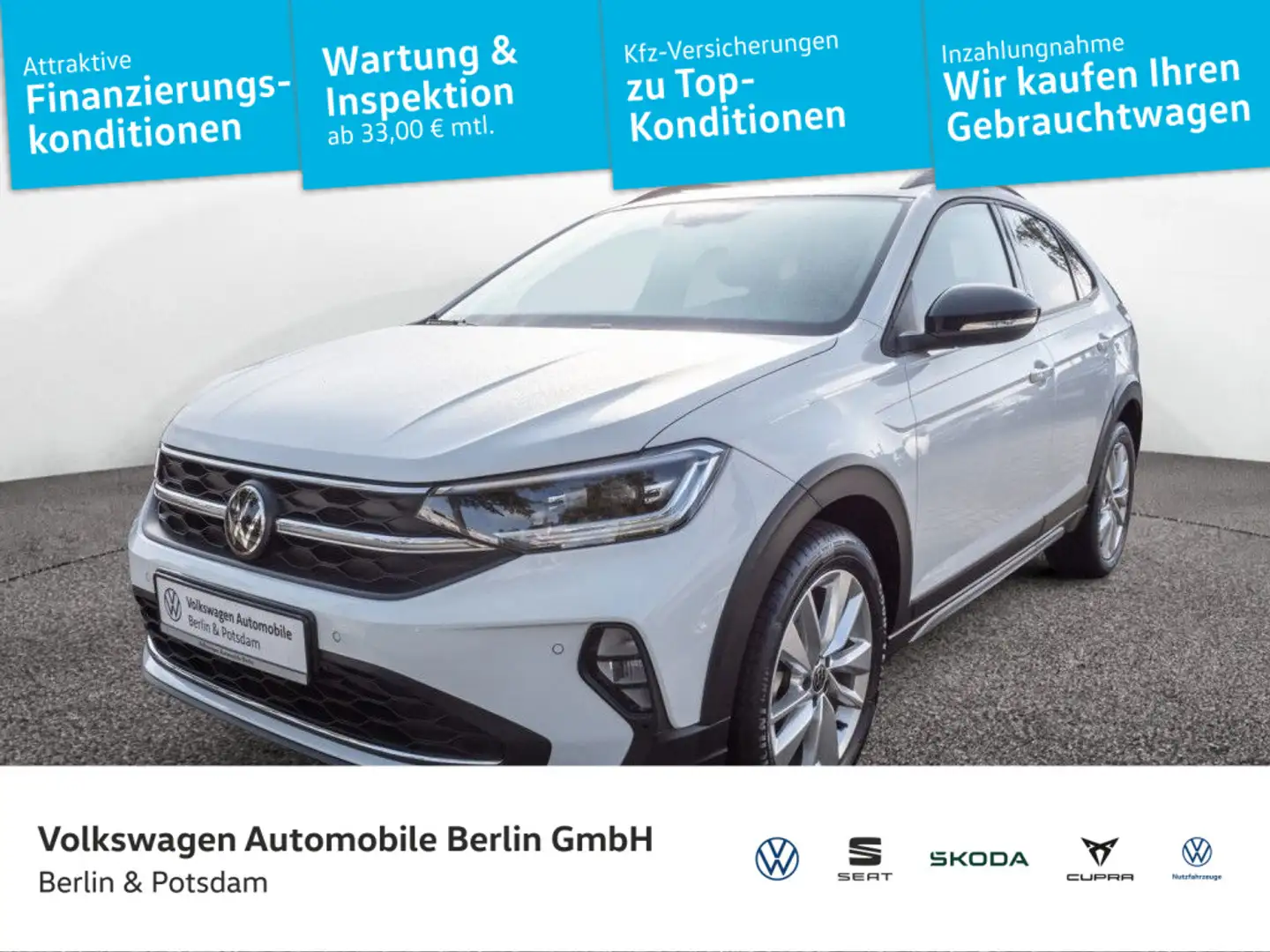 Volkswagen Taigo 1.5 TSI DSG Move Navi LED PDC SHZ Telefon Weiß - 1
