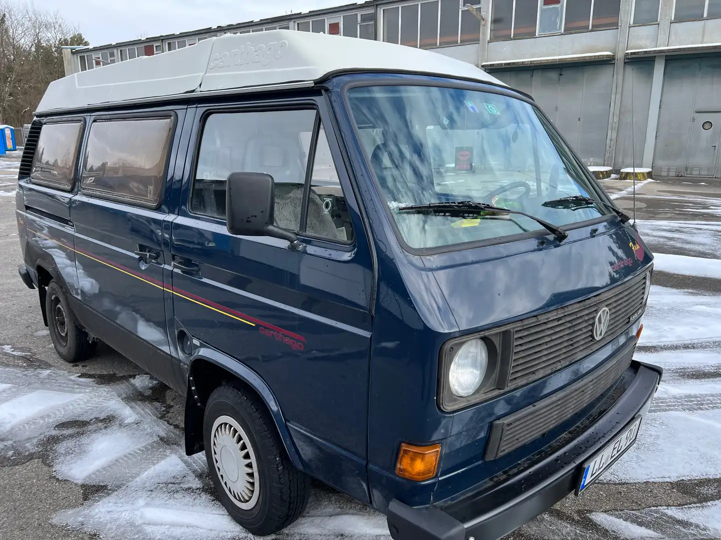 Volkswagen T3 Camper original Carthago Malibu Blau - 1