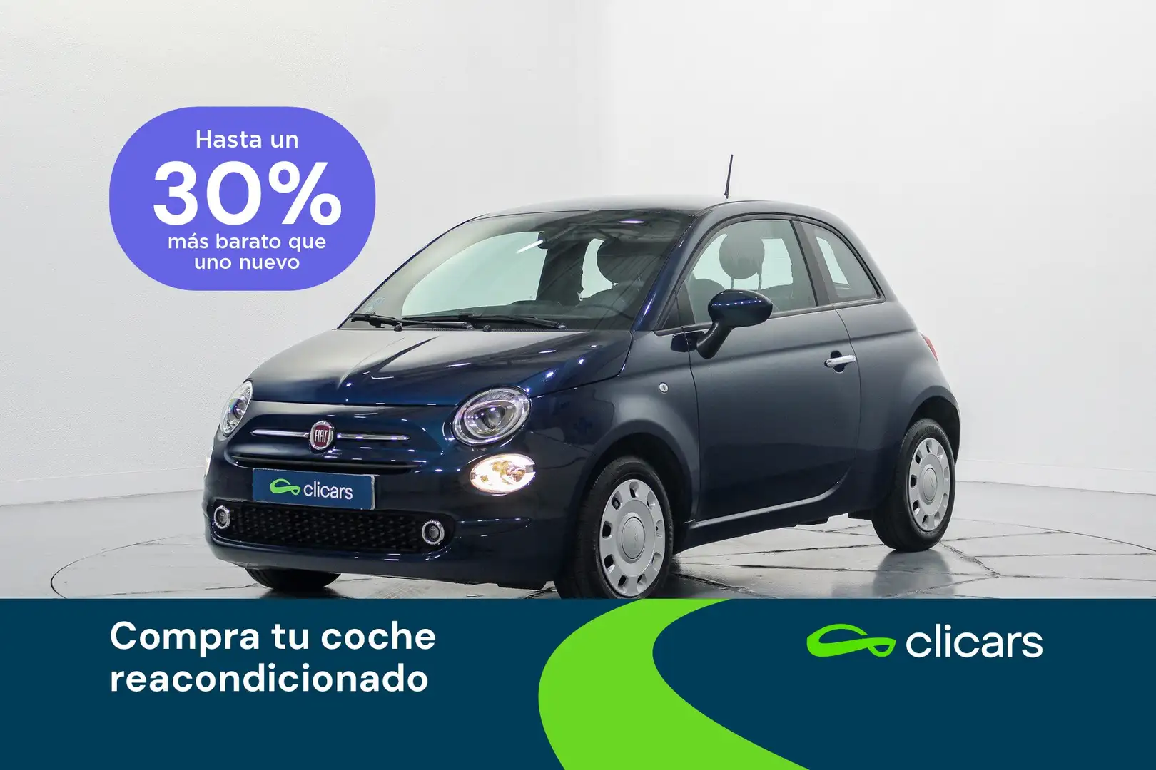 Fiat 500 1.0 Hybrid Cult 52kW Blau - 1