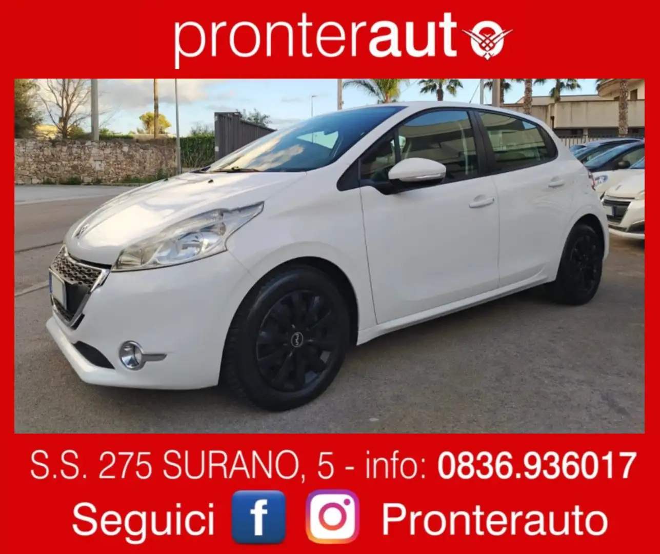 Peugeot 208 5p 1.4 vti GPL Bianco - 1
