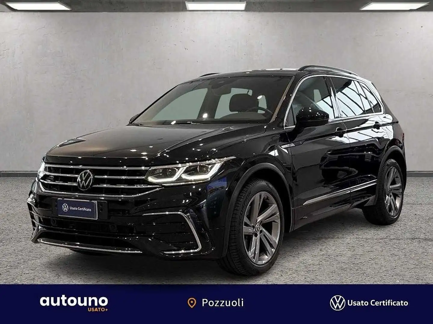 Volkswagen Tiguan II 2021 Tiguan 2.0 tdi scr R-Line 4motion 150cv ds Noir - 1