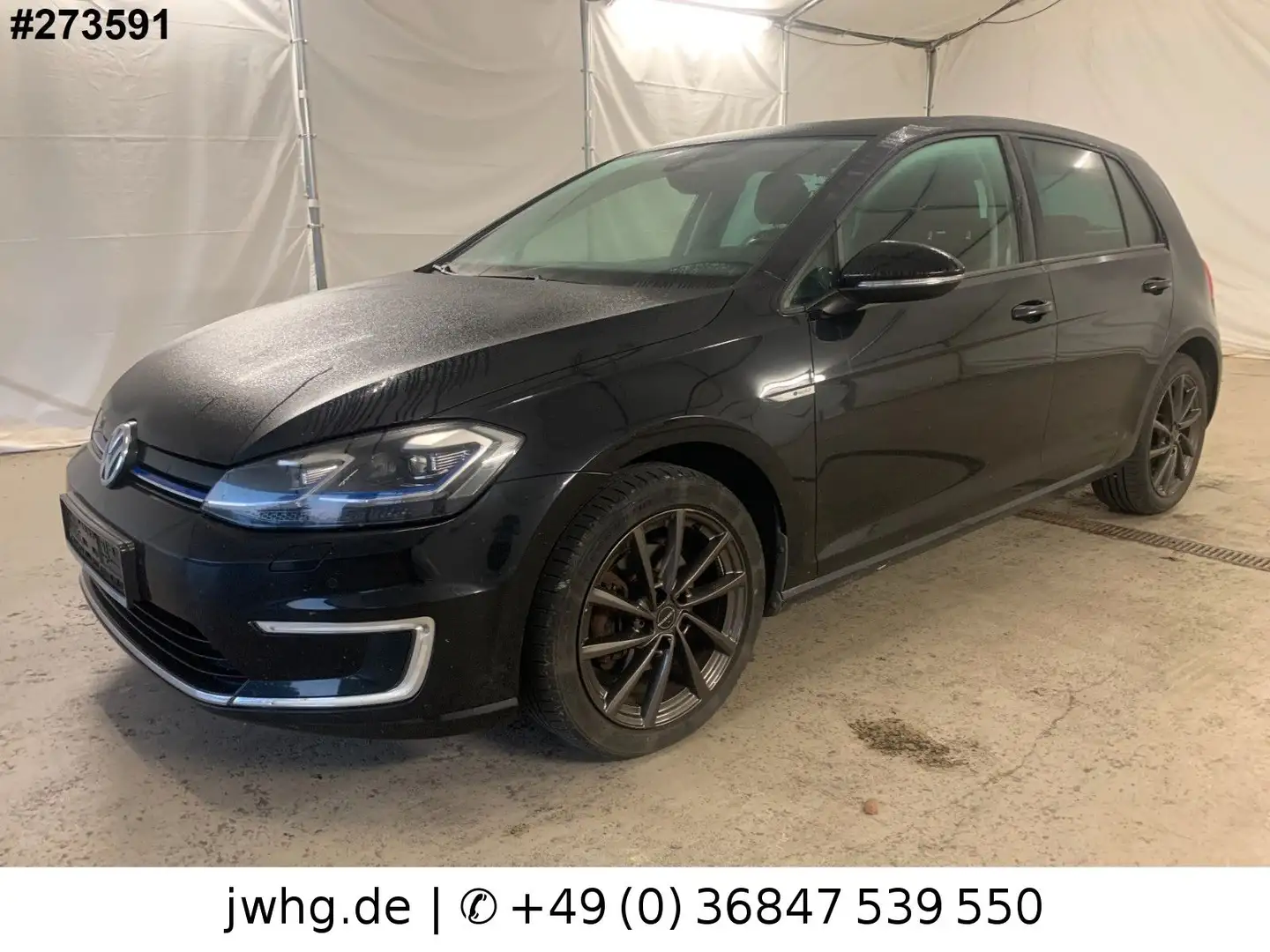 Volkswagen Golf e-Golf LED+ DigTacho FahrAss+ Wärmepumpe Schwarz - 1