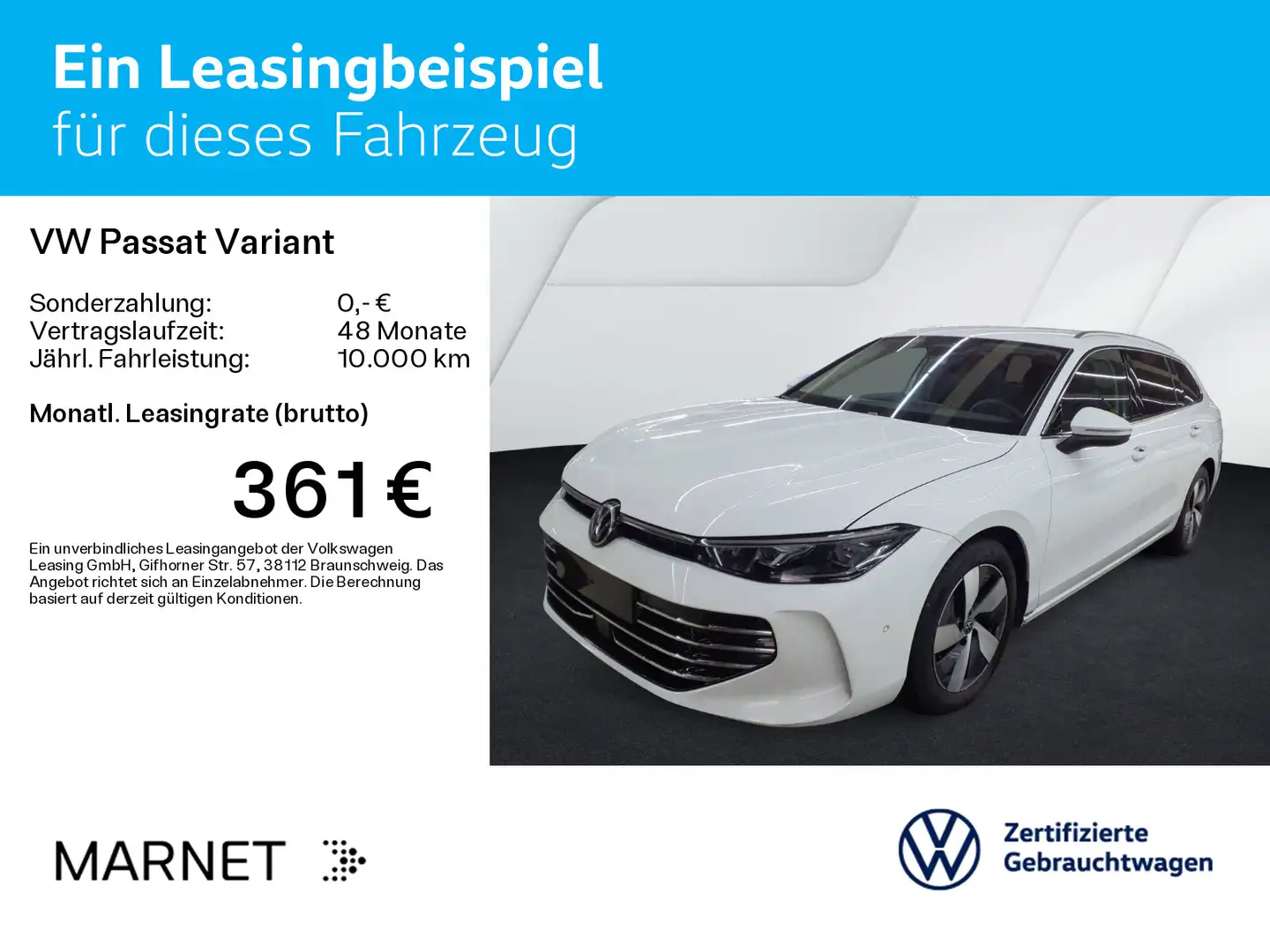 Volkswagen Passat Variant 2.0 TDI DSG Elegance*Navi*AHK*IQ Weiß - 2