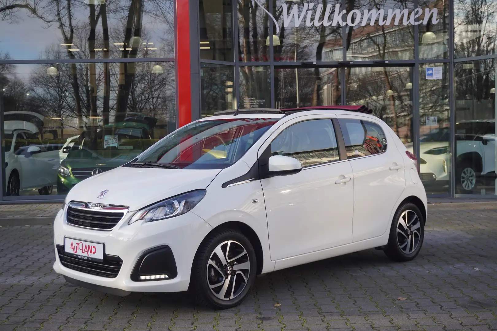 Peugeot 108 Kamera Faltdach Klima USB Bluetooth AUX Weiß - 2