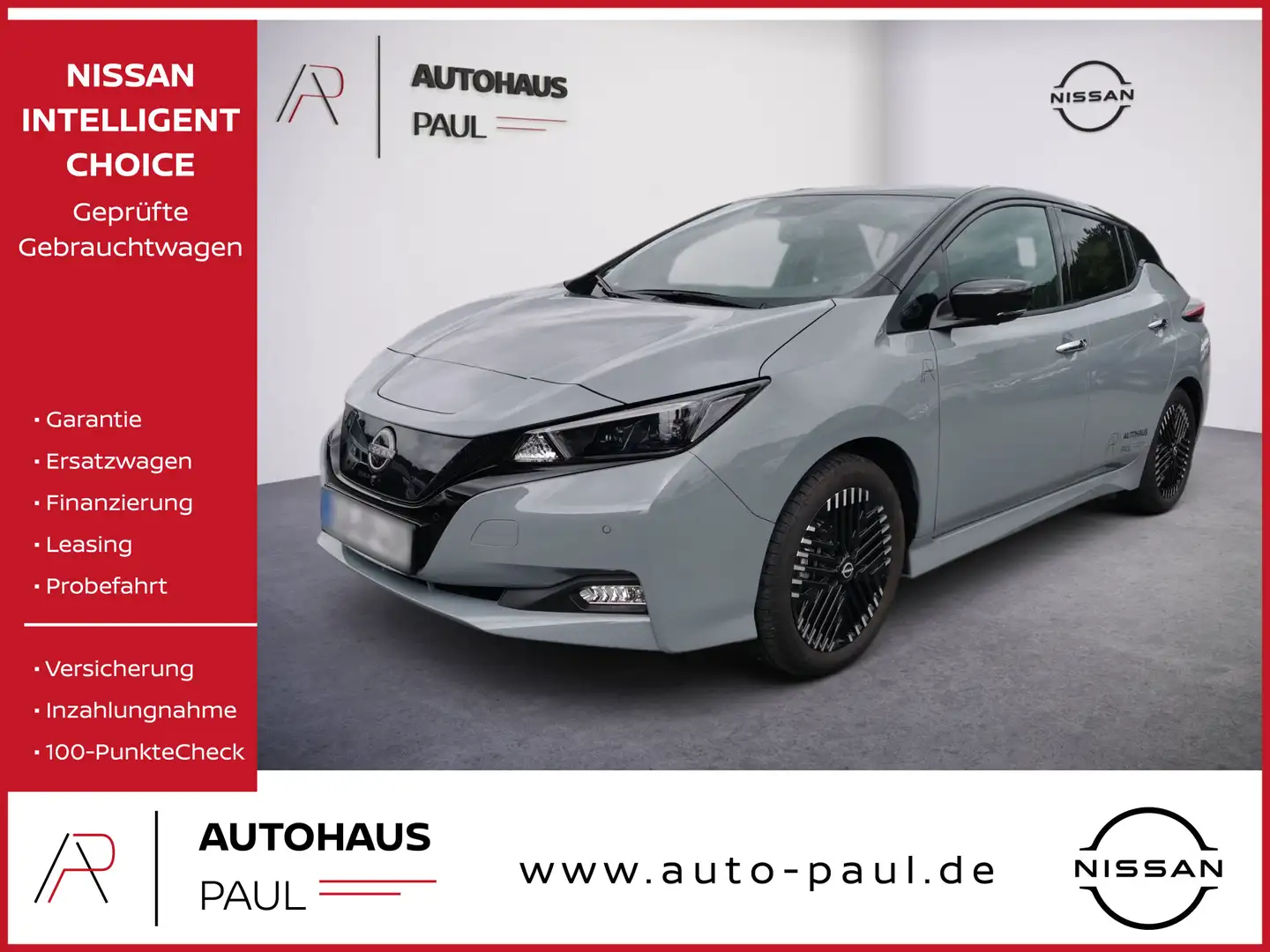 Nissan Leaf 40kWh N-Connecta, 360°, Navi, Winter, LED Zwart - 1