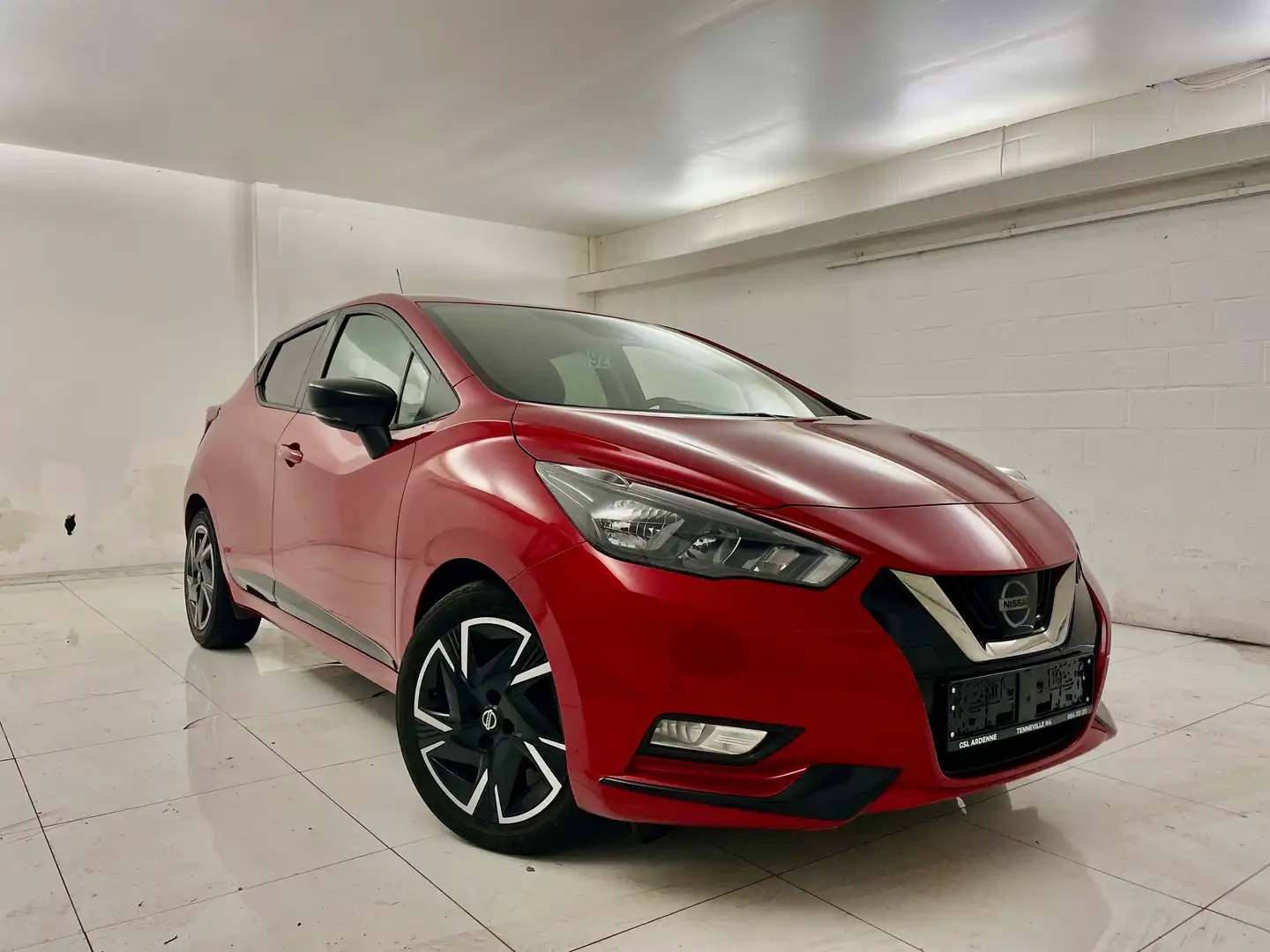 Nissan Micra 1.0 92 cv # Airco, GPS, caméra # 1er propri Rouge - 1