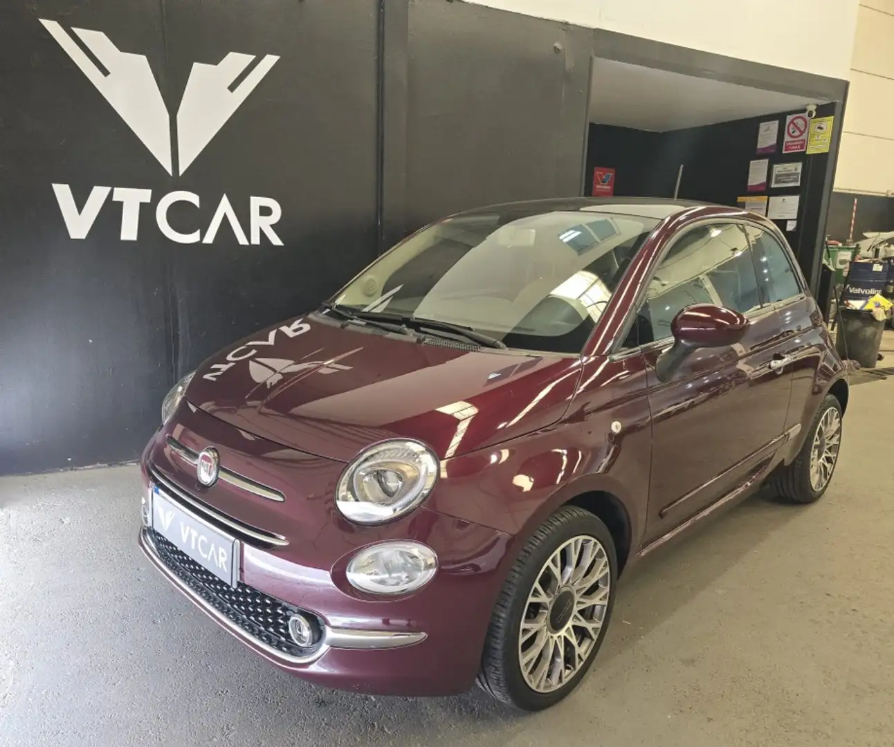 Fiat 500 Lounge 1.2 Dualogic Burdeos - 1