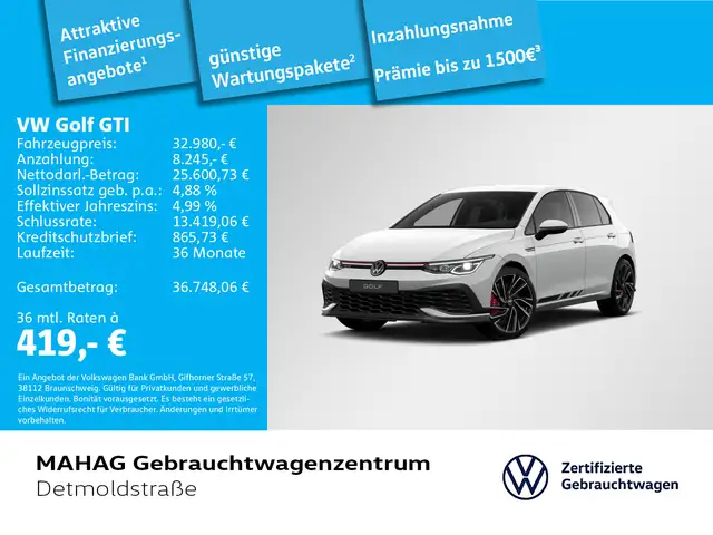 Volkswagen Golf VIII GTI Clubsport 2.0 TSI LED+ ParkAssist