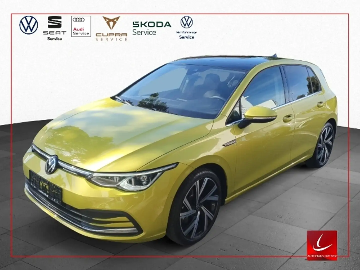 Volkswagen Golf VIII STYLE 1,5 eTSI PANO STHG HARMAN KARDON MATRI Gelb - 1