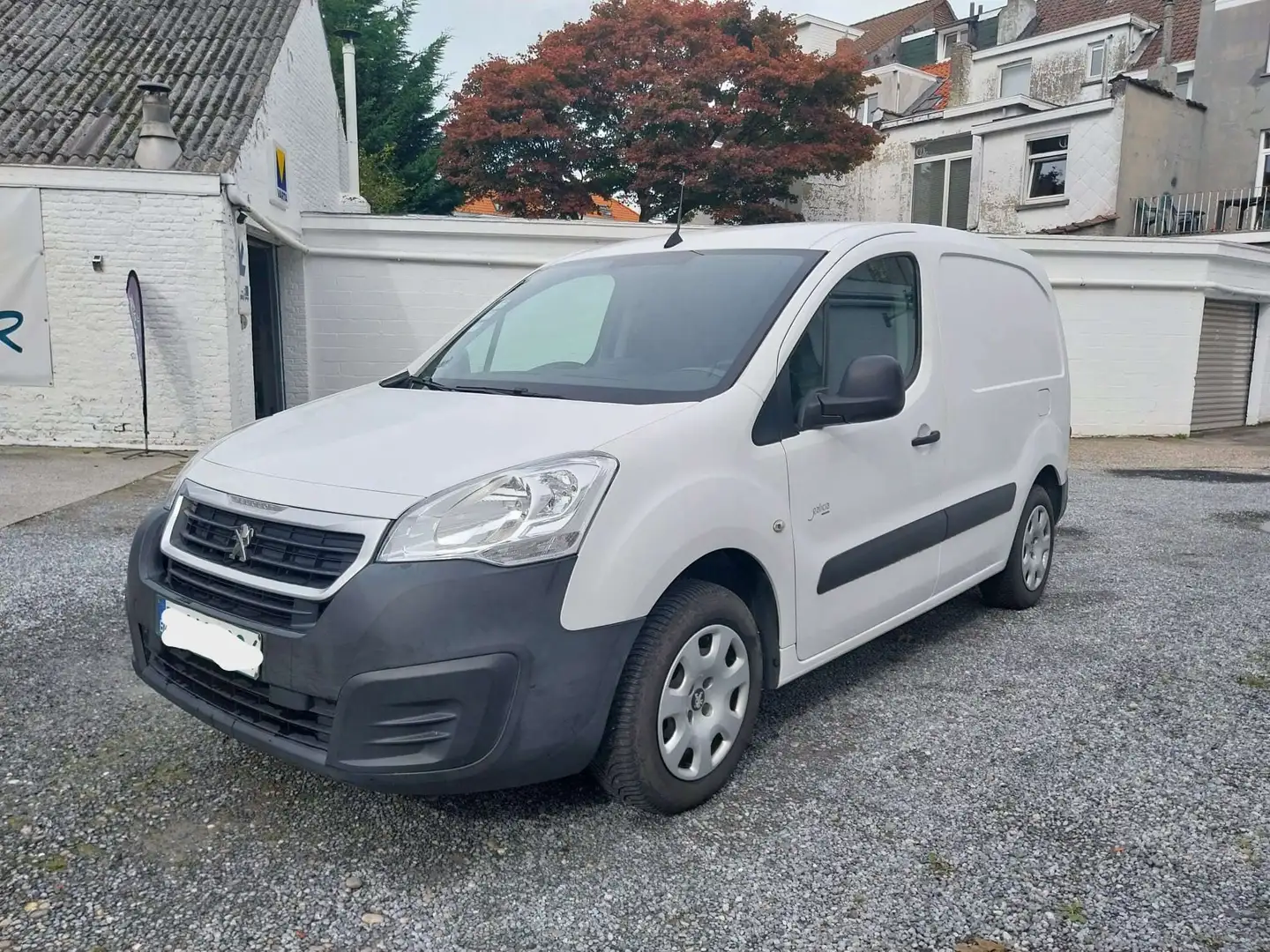 Peugeot Partner 1.6 BlueHDi * 3 pl * A/C * Nouvelle Distribution Blanc - 1