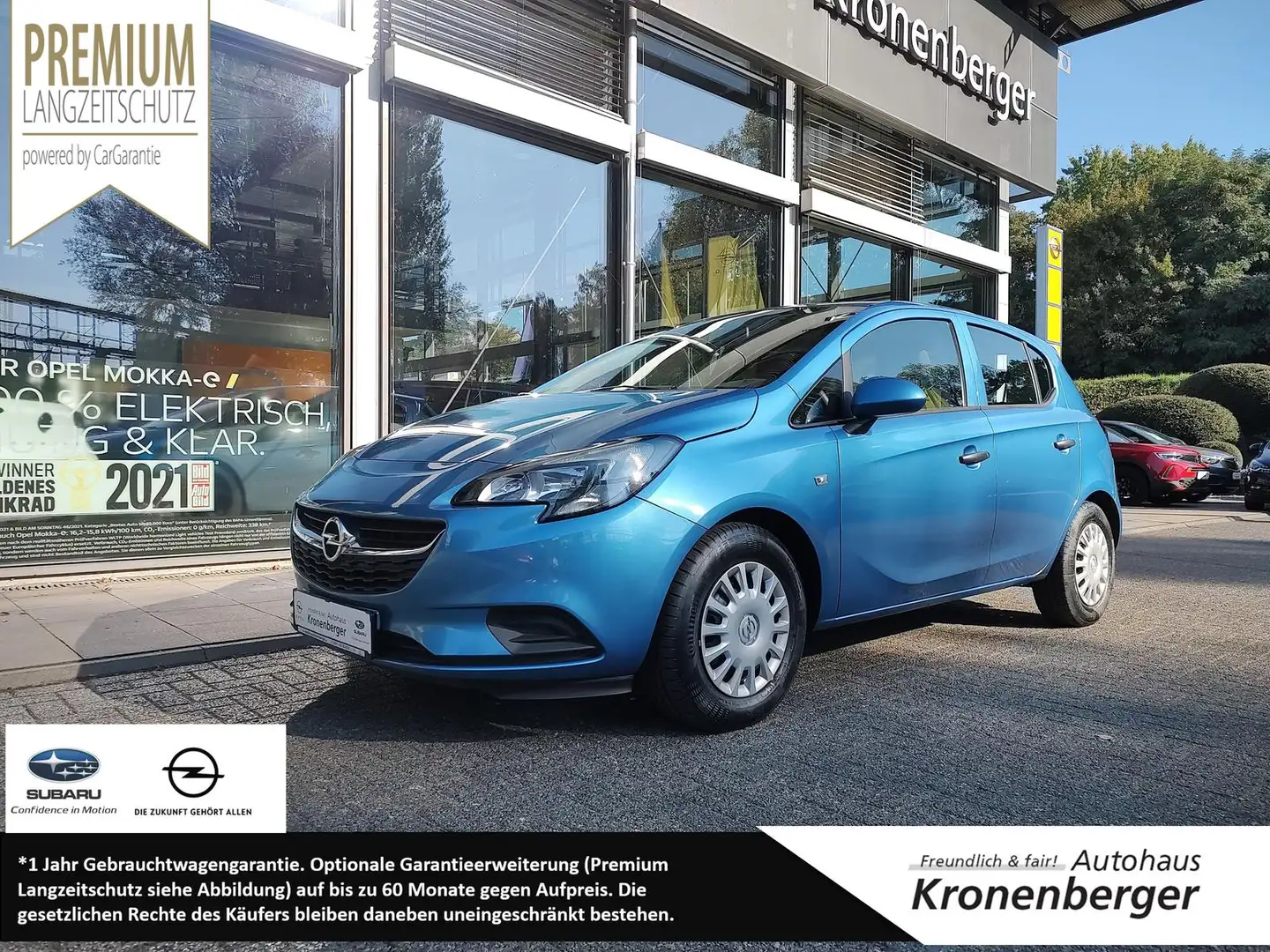 Opel Corsa E 1.2 Selection AHK Klima Blau - 1