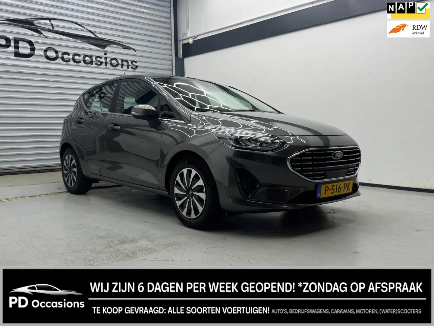 Ford Fiesta 1.0 EcoBoost Hybrid Titanium - Parksens. - Cruise Gris - 1