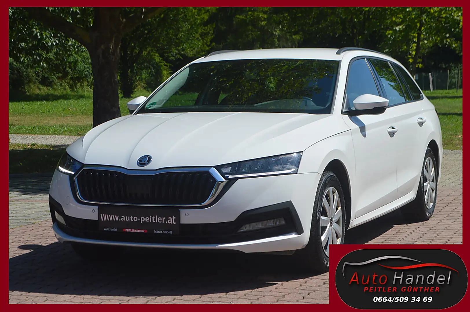 Skoda Octavia Combi 2,0 TDI+NAVI+LED+SHZ+TEL Weiß - 1