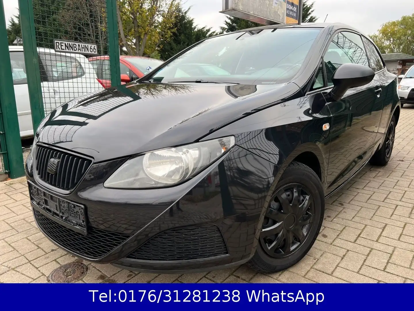 SEAT Ibiza SC 1.2 Reference !! 96TKM !! Klima !! Schwarz - 1