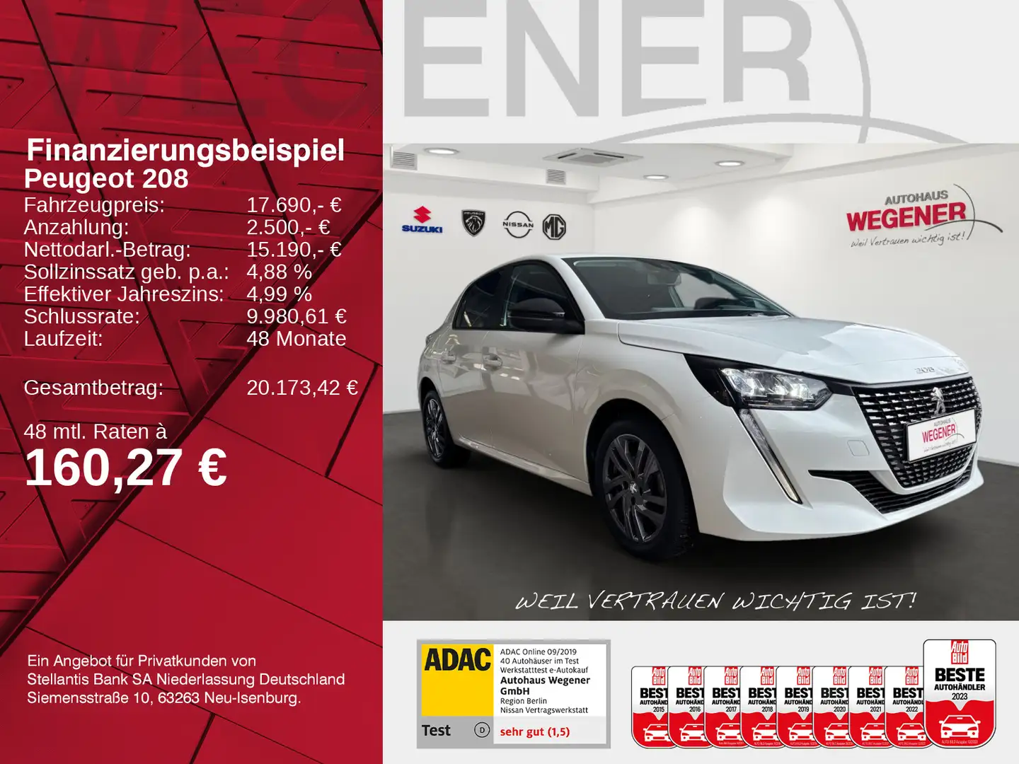 Peugeot 208 Active Pack 100 EAT8 *SHZ* Weiß - 2