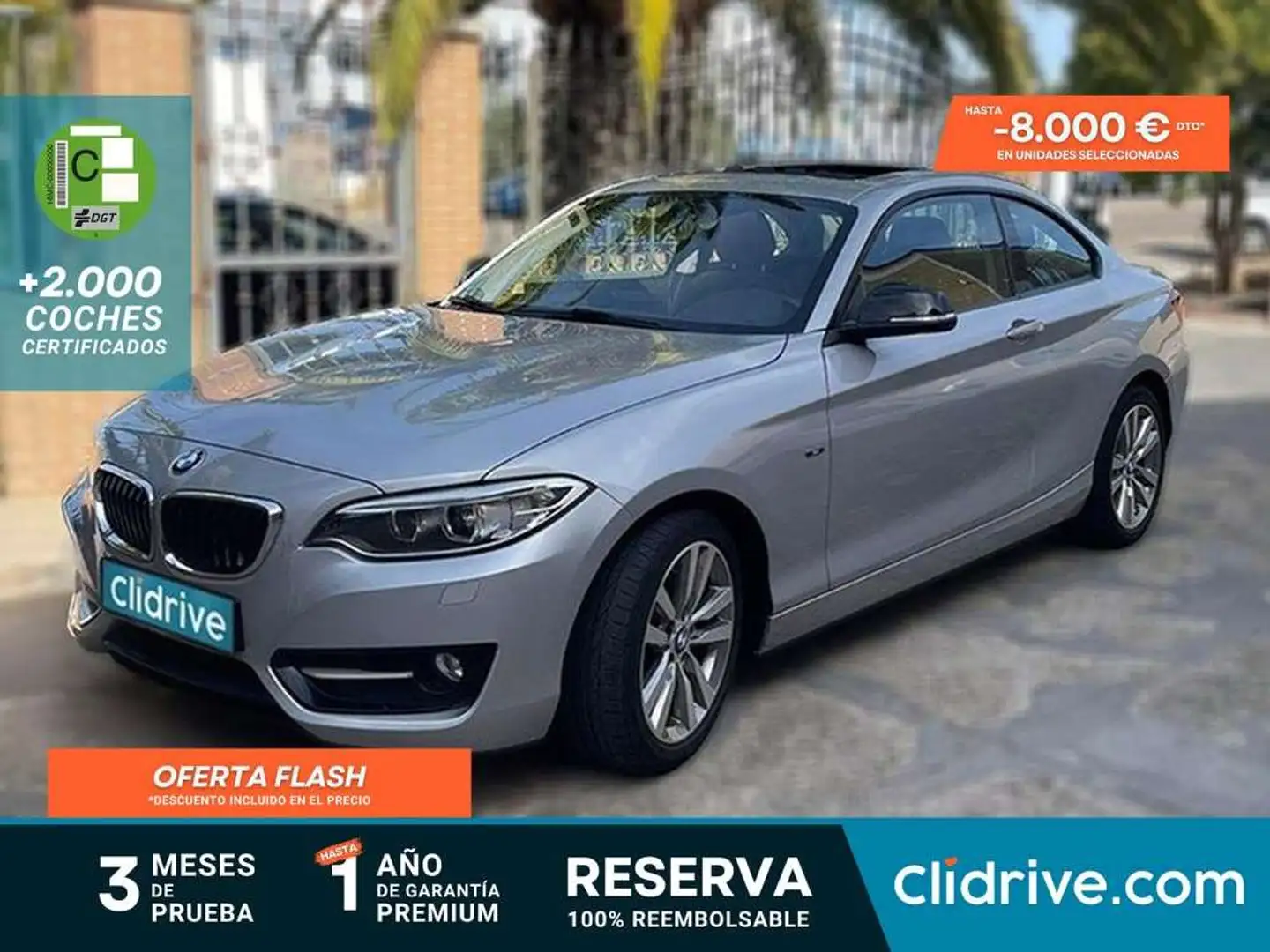 BMW 218 218d Gris - 1