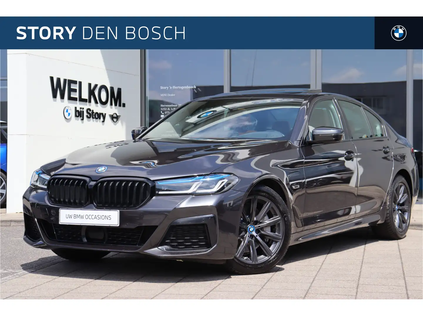 BMW 530 5 Serie 530e High Executive M Sport Automaat / Sch Gris - 1
