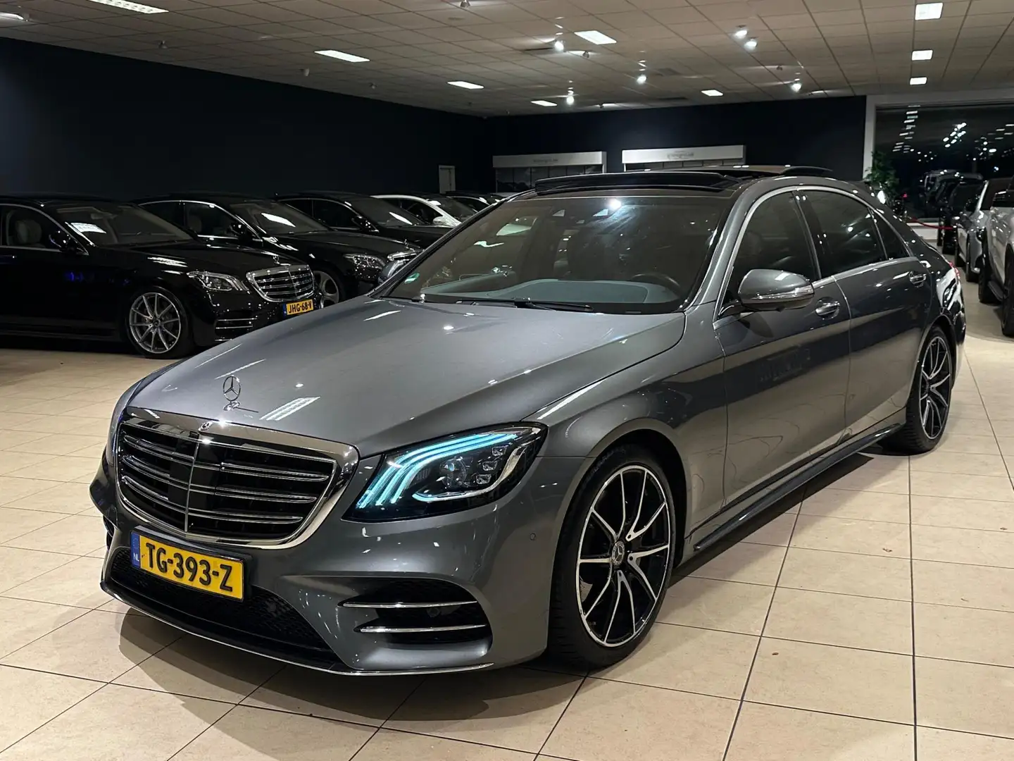 Mercedes-Benz S 350 S350 d 4Matic Lang|AMG-Line|Panorama|360°|DTR|Face Gris - 2
