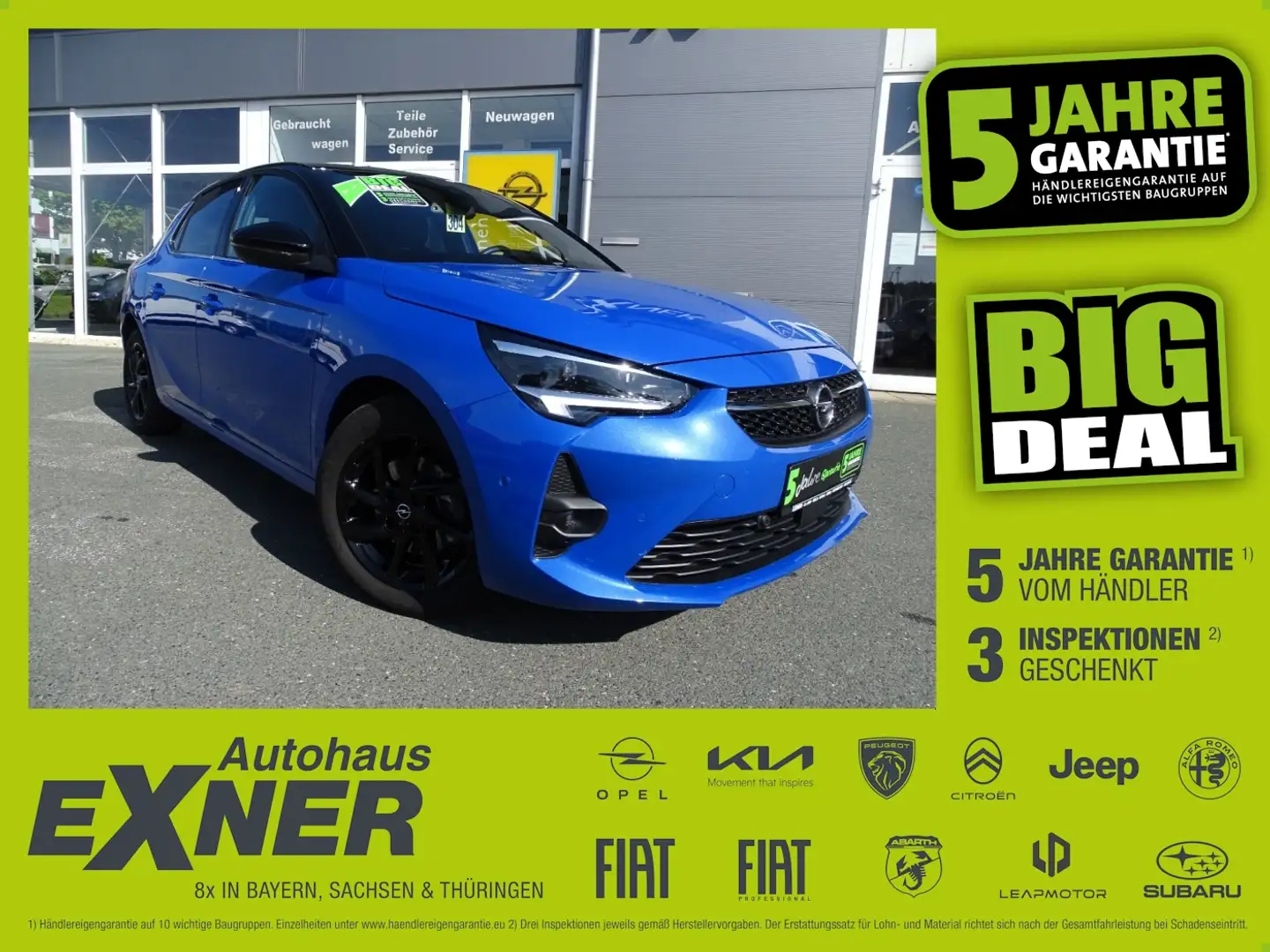 Opel Corsa F 1.2 Turbo ULTIMATE Tech Paket Park & Go Bleu - 1